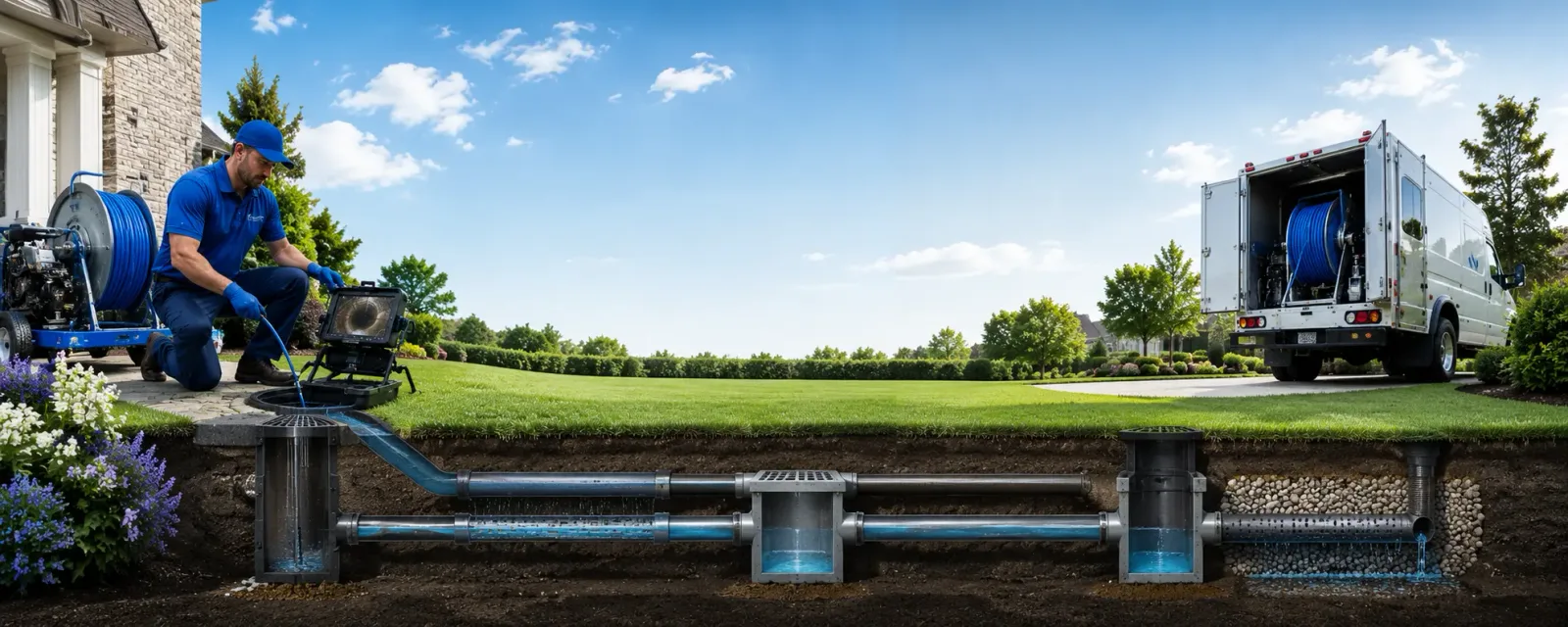 Outdoor drain cleaning information for Thorndike, ME